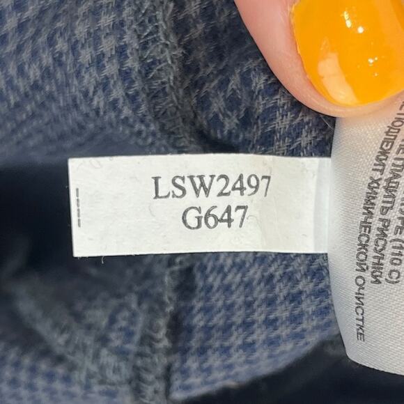 LOLE Lolë Size M Nessy Pintuck Pants Pull On Zip Ankle Cotton Flannel Black Gray - Picture 10 of 10